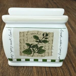 Vintage Himark Savory Tyme Herbs Napkin Holder
